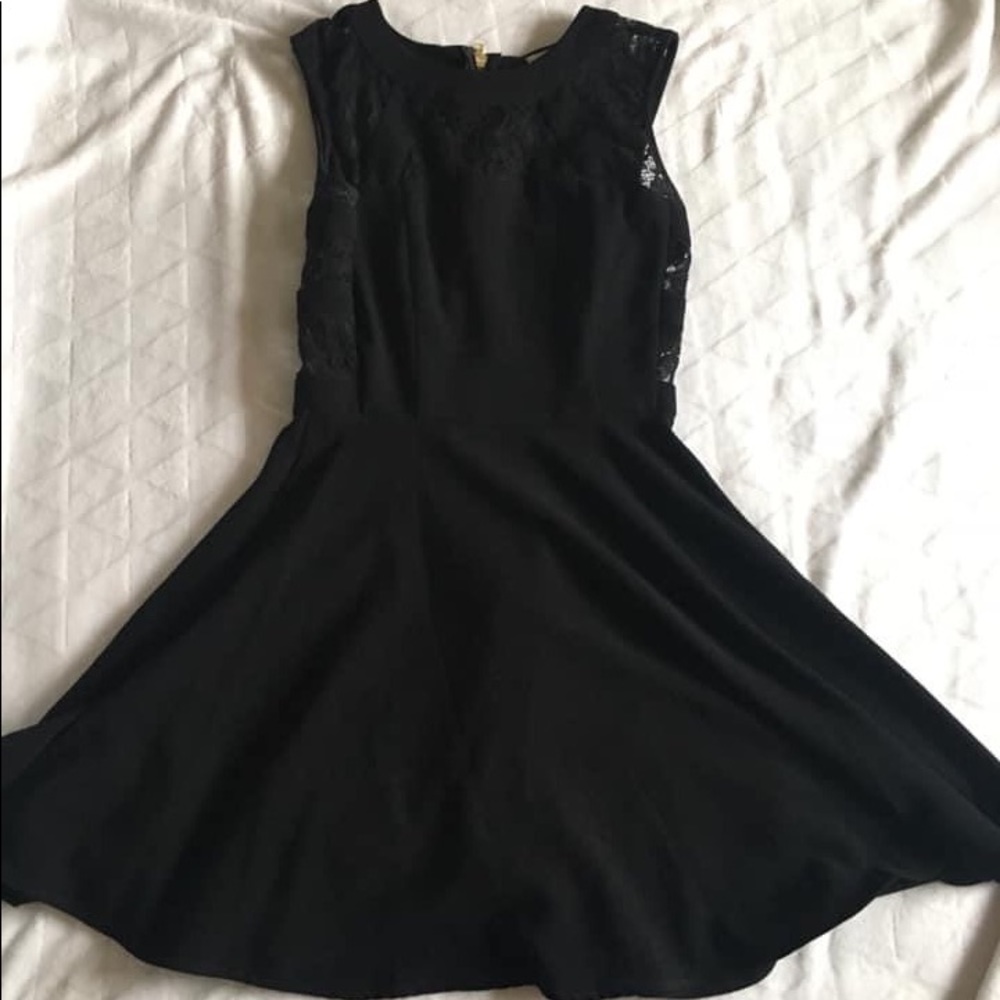 Black lace dress